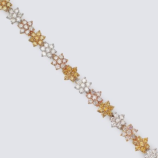 A multicoloured Diamond Bracelet
