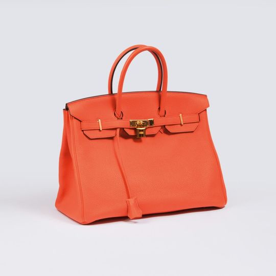 Birkin Bag 35 Orange Poppy