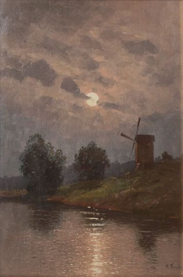 Mill in Moonlight