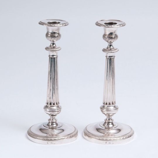 A Pair Italian Empire Candle Sticks