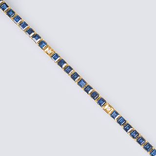 A Sappire Diamond Bracelet