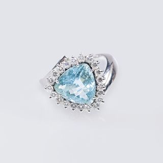 Aquamarin-Brillant-Ring