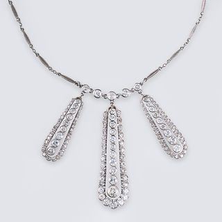 A highcarat Art-déco Diamond Necklace