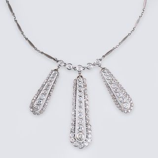 Art-déco Diamant-Collier