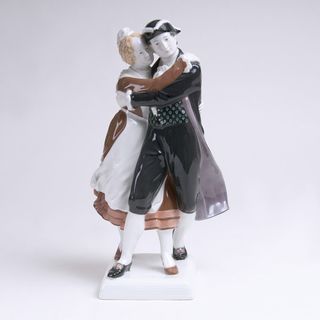 A Figure Pair 'Hillige Magd und Knecht'