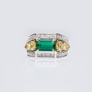 A highquality Emerald Diamond Ring
