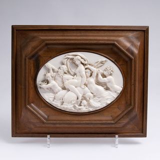 Elfenbeinrelief 'Venus auf Delphinpaar'