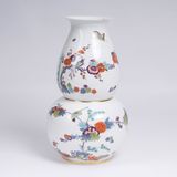 A Large Calabash Vase with Indian Flowers - image 2