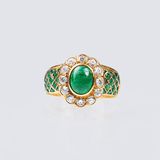 An Emerald Diamond Ring - image 1