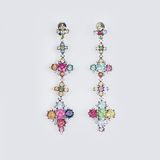 A Pair of extraordinary Precious Stone Earpendants - image 1