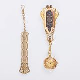 Jugendstil Damen-Uhr an Chatelaine