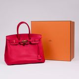 A Birkin Bag 35  Red - image 2