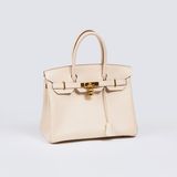 A Birkin Bag 30 Chalky - image 1