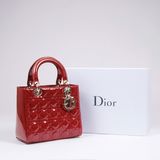 A Lady Dior Bag Cherry Red - image 2
