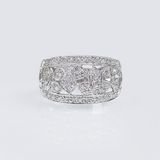 A Diamond Ring with Flowers - image 1