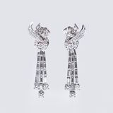 A Pair of Vintage Diamond Earrings - image 1