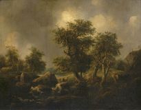 Landschaft mit rastenden Jägern - Bild 1