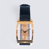 Seltene Tonneau Skeleton Herren-Armbanduhr 'Golden Bridge' in Roségold - Bild 2