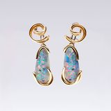 A Pair of Opal Earpendants