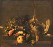 Still Life of Game with Birds and Fruits