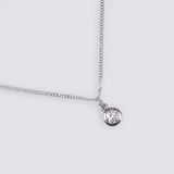 A Solitaire Diamond Pendant on Necklace