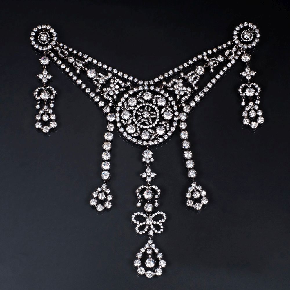 A Grande Swarovski Necklace Brooch - image 2