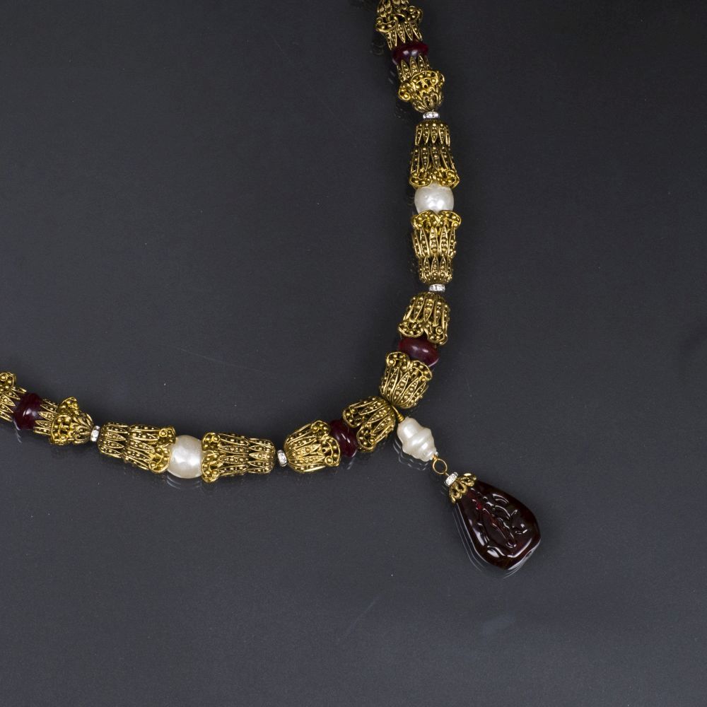 A Cossens Renaissance Necklace with Filigree Ornament - image 2