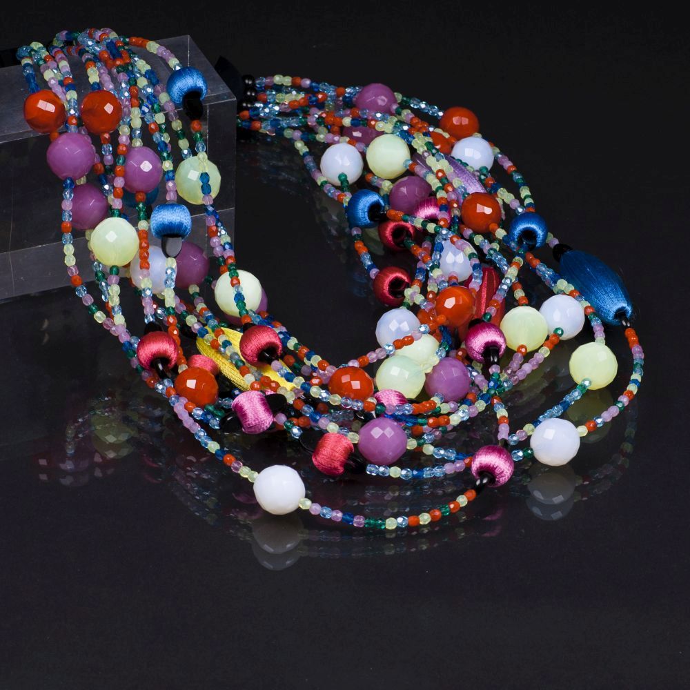 A Colourful Casdace Necklace - image 2