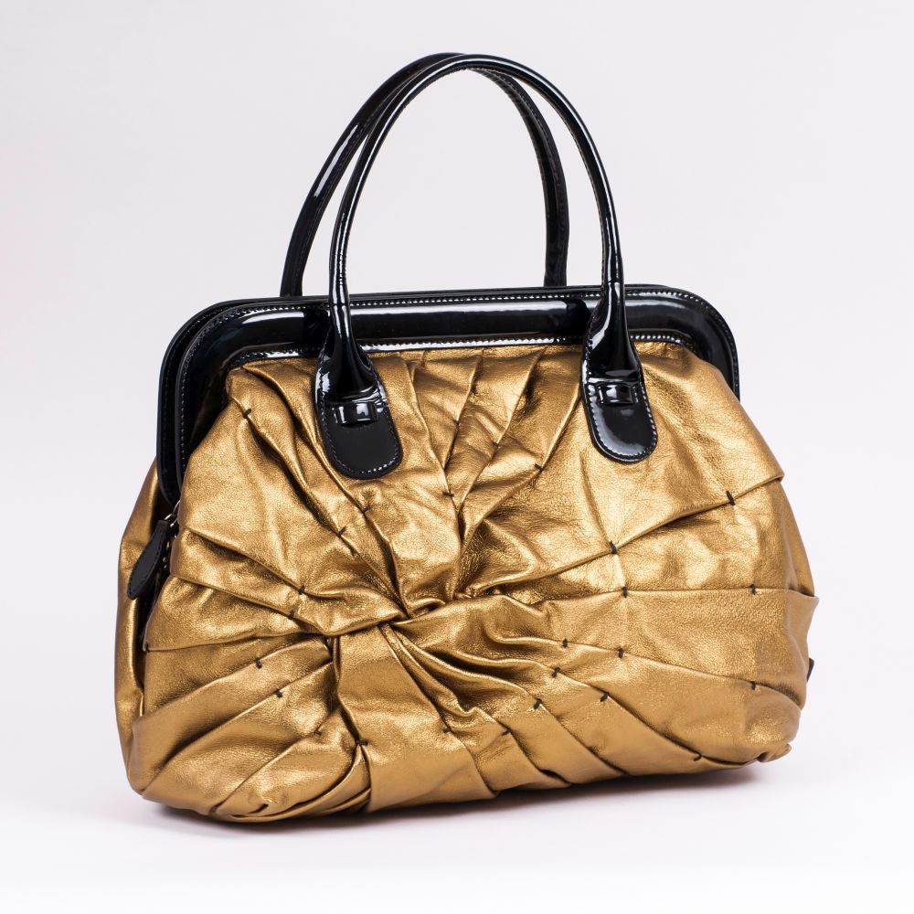 Metallic-Gold Shopper