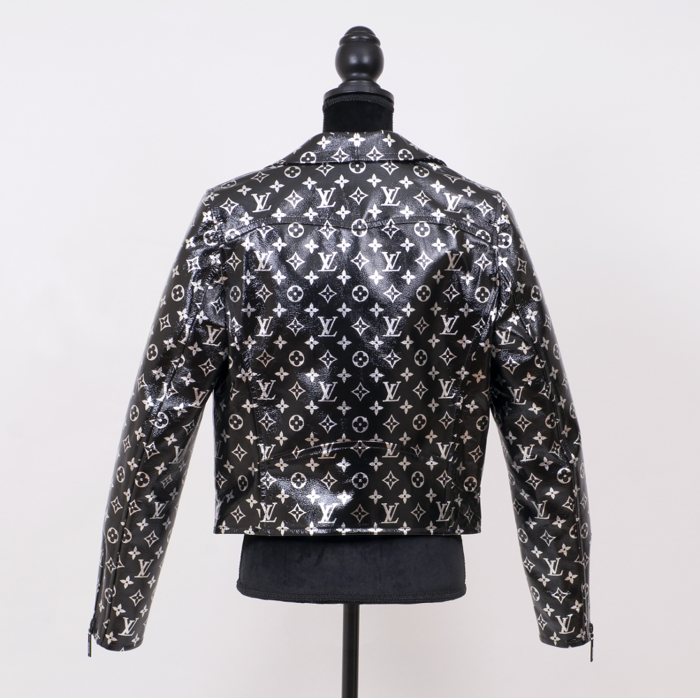 Monogram Printed Biker Jacket - Bild 2