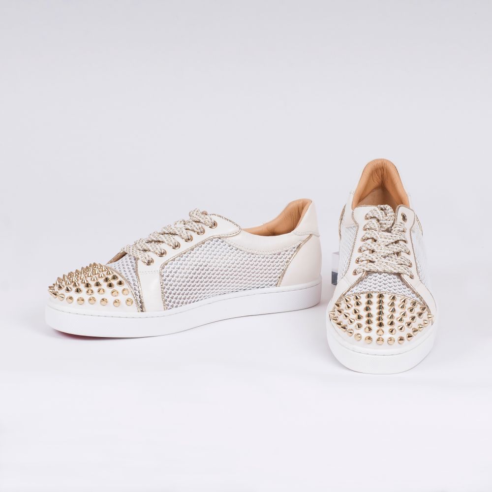 A Pair of Sneaker 'AC Vieira Spikes' Flat Latte - Light Gold