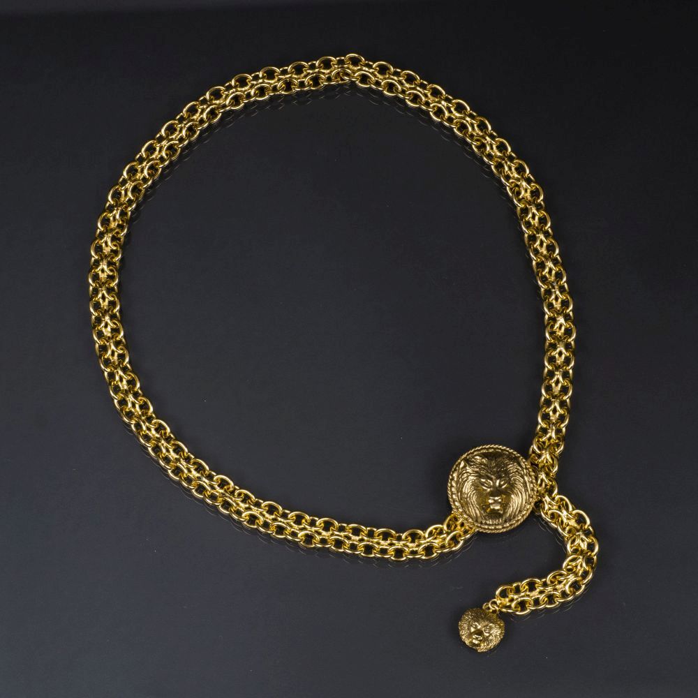 A Gossens Chain Belt with Lion's Head Clasp - image 2