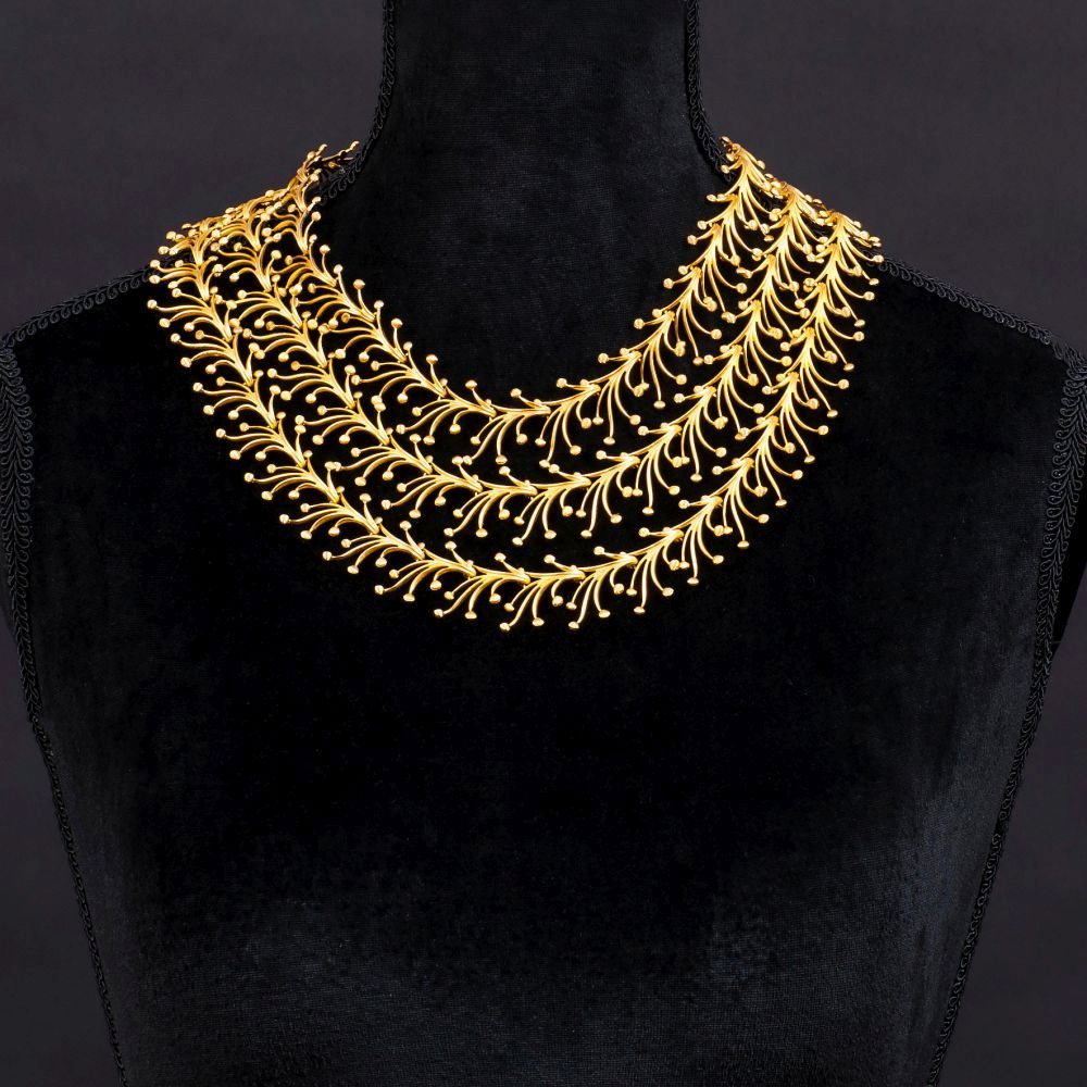 Filigranes Collier 'Beau feuillage' von Henkel & Grosse