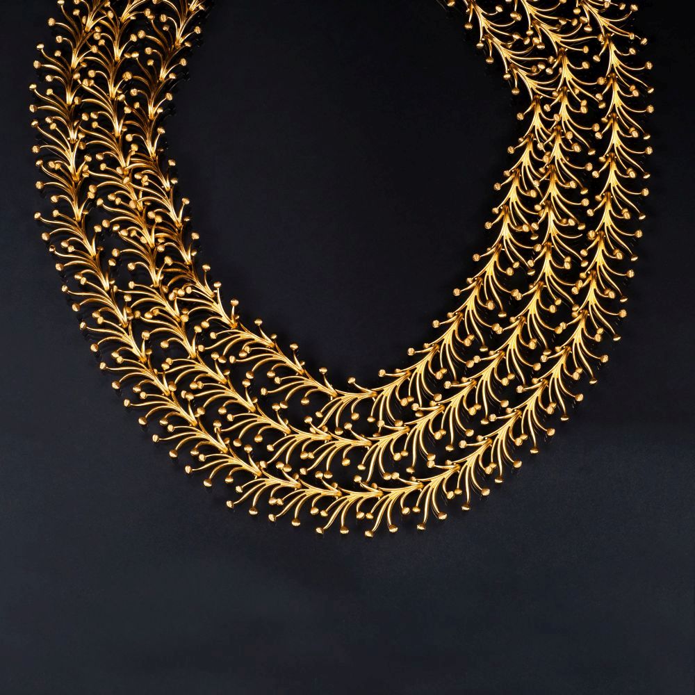 A Filigree Necklace 'Beau feuillage' by Henkel & Grosse - image 2