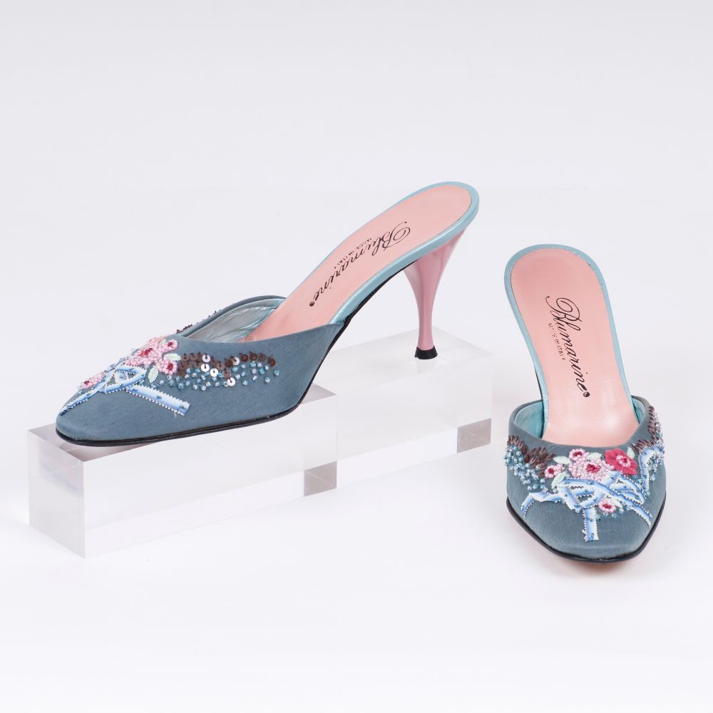 Bluemarine - A Pair of Silk Pantolettes with Embroderie A Pair of Silk Pantolettes with Embroderie