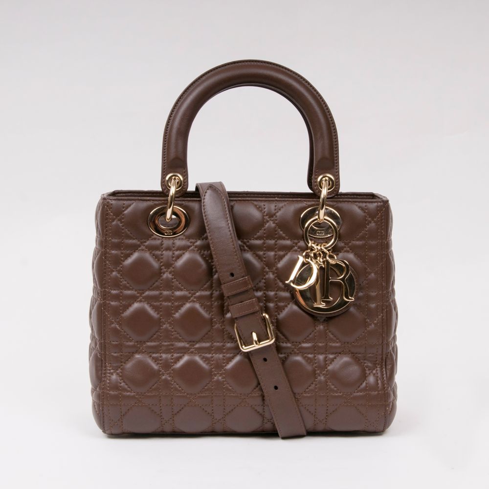 Lady Dior Bag Dark Brown