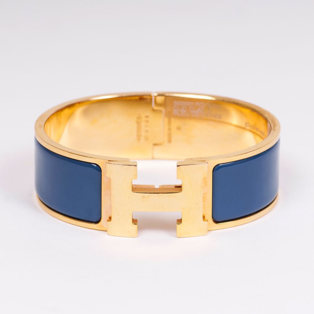 A Bangle Bracelet Clic Clac H Bleu de Genes