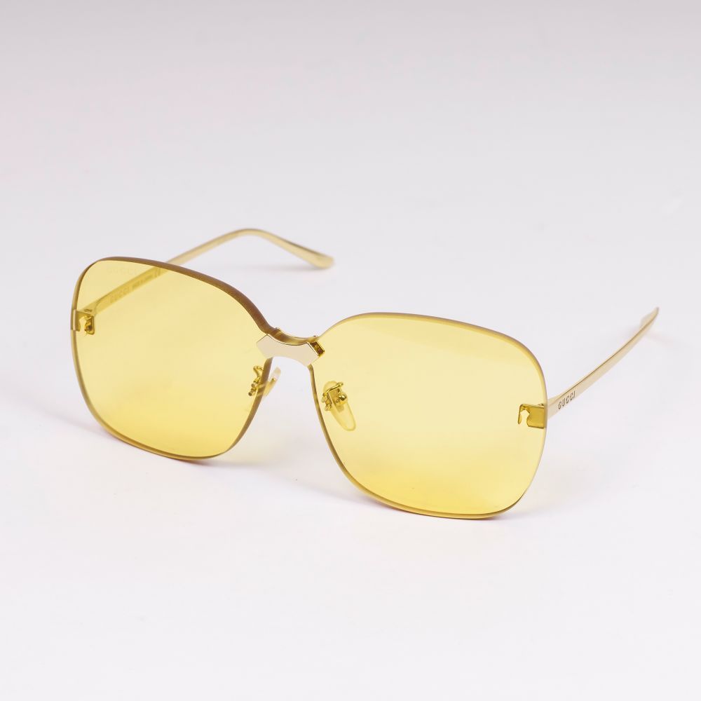 Frameless Oversized Yellow Sunglasses - Bild 2
