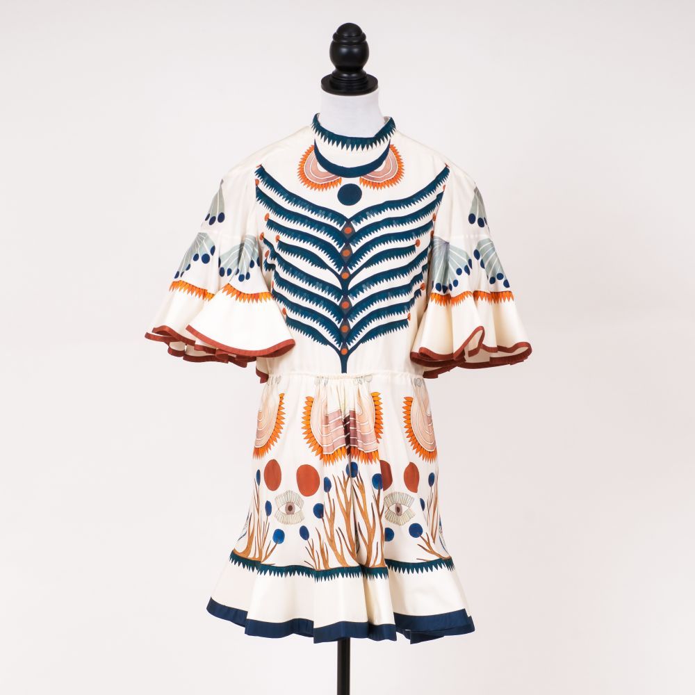 Chloé - A Floral Print Prairie Dress A Floral Print Prairie Dress