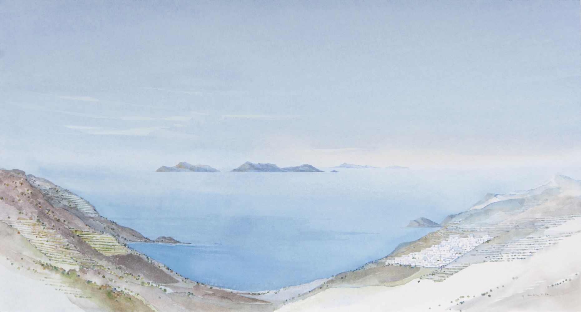 Drei Aquarelle: Kreta I, Kreta II und Aus China - Bild 2