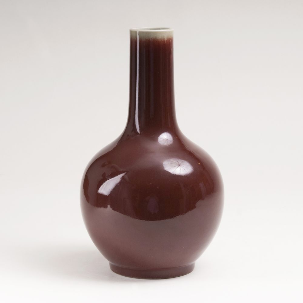 A Vase with Sang de boeuf Glaze