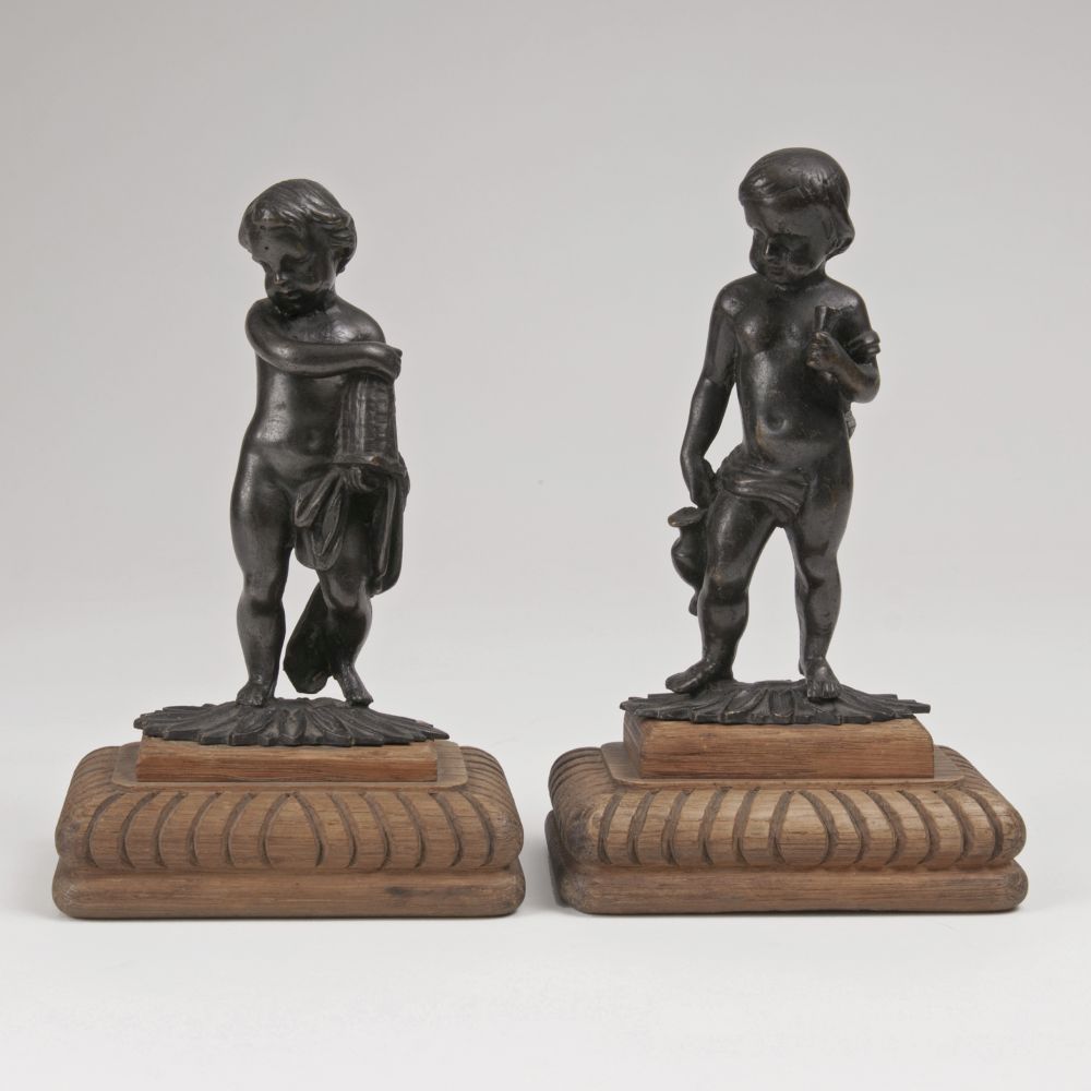 A Pair of Allegoric Baroque Putti