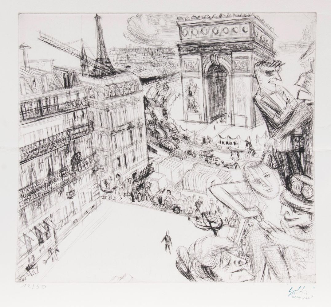 Karl Hubbuch - Flugverkehr und Paris Flugverkehr und Paris