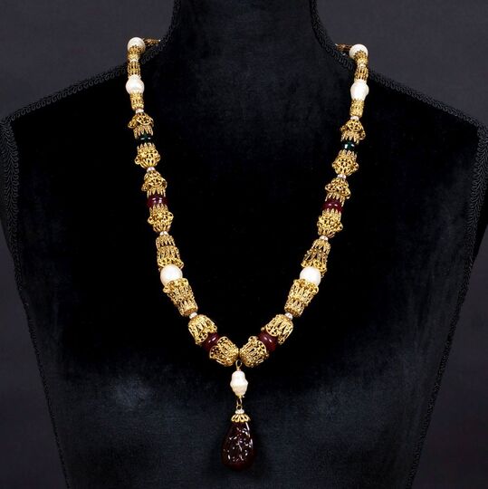 A Cossens Renaissance Necklace with Filigree Ornament