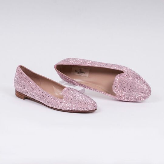 A Pair of Pink Ballerinas with Studs