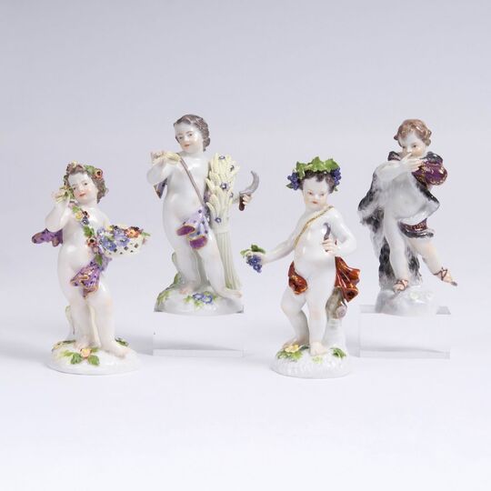 A Set of 4 Figures 'Allegories of the Four Seasons'