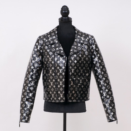 Louis Vuitton: A Monogram Printed Biker Jacket