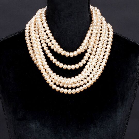 Faux Pearls Kaskaden-Collier 'Rive Gauche'