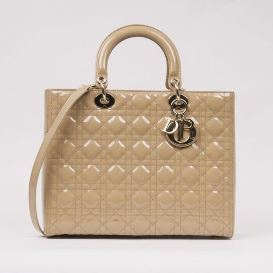 A Lady Dior Bag Beige