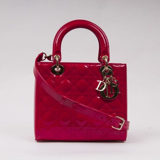 Lady Dior Bag Kirschrot